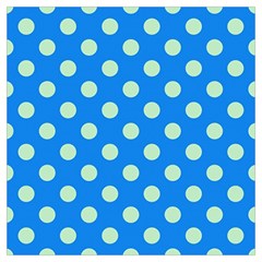 Polka-dots-blue Lightweight Scarf 