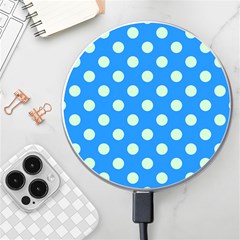 Polka-dots-blue Wireless Charger