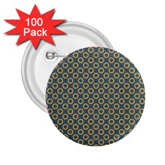 Polka-dots-gray 2 25  Buttons (100 Pack) 