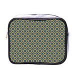 Polka-dots-gray Mini Toiletries Bag (One Side) Front