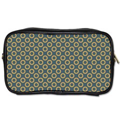 Polka-dots-gray Toiletries Bag (two Sides) by nate14shop