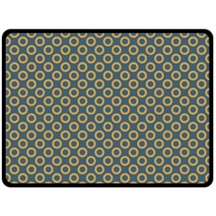 Polka-dots-gray Fleece Blanket (large)  by nate14shop