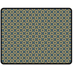 Polka-dots-gray Fleece Blanket (medium)  by nate14shop