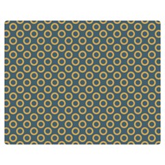 Polka-dots-gray Double Sided Flano Blanket (medium)  by nate14shop