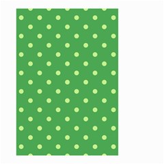 Polka-dots-green Small Garden Flag (two Sides) by nate14shop