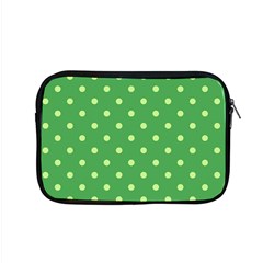 Polka-dots-green Apple Macbook Pro 15  Zipper Case by nate14shop