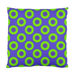 Polka-dots-green-blue Standard Cushion Case (two Sides)