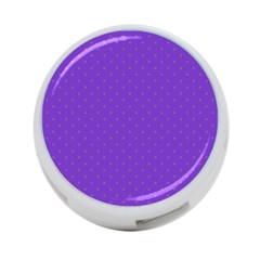 Polka-dots-lilac 4-port Usb Hub (two Sides) by nate14shop