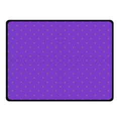 Polka-dots-lilac Fleece Blanket (small) by nate14shop