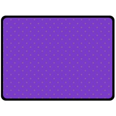 Polka-dots-lilac Double Sided Fleece Blanket (large)  by nate14shop