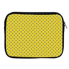 Polka-dots-light Yellow Apple Ipad 2/3/4 Zipper Cases by nate14shop