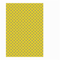 Polka-dots-light Yellow Small Garden Flag (two Sides)