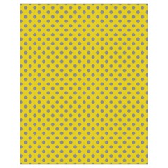 Polka-dots-light Yellow Drawstring Bag (small) by nate14shop