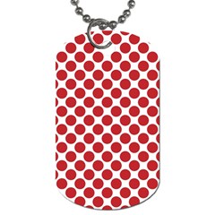 Polka-dots-polkared Dog Tag (one Side)