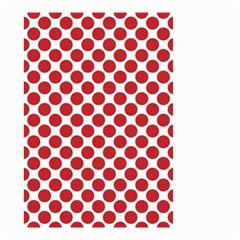 Polka-dots-polkared Small Garden Flag (two Sides)