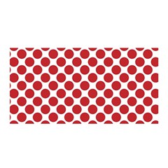 Polka-dots-polkared Satin Wrap 35  X 70  by nate14shop