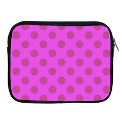 Polka-dots-purple Apple Ipad 2/3/4 Zipper Cases by nate14shop