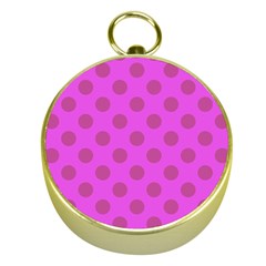 Polka-dots-purple Gold Compasses by nate14shop