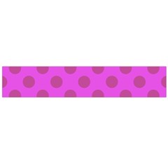 Polka-dots-purple Large Flano Scarf  by nate14shop