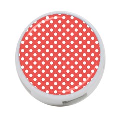 Polka-dots-red 4-port Usb Hub (one Side) by nate14shop