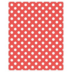 Polka-dots-red Drawstring Bag (small) by nate14shop