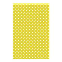 Polka-dots-yellow Shower Curtain 48  X 72  (small)  by nate14shop