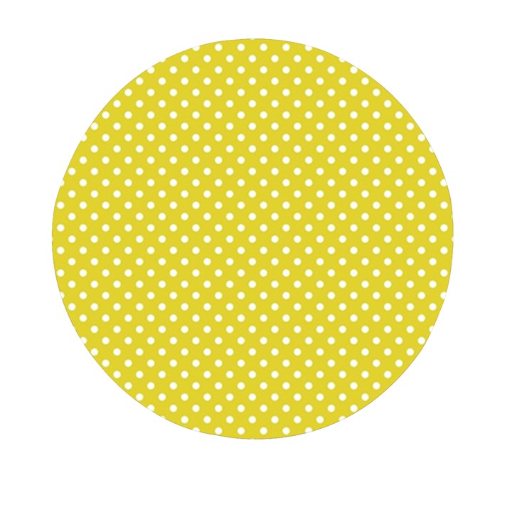 Polka-dots-yellow Mini Round Pill Box