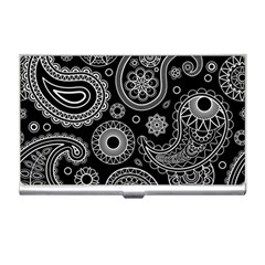 Seamless Paisley Pattern Business Card Holder by nate14shop