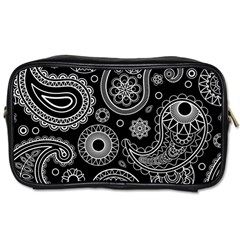 Seamless Paisley Pattern Toiletries Bag (one Side) by nate14shop