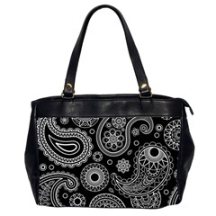 Seamless Paisley Pattern Oversize Office Handbag (2 Sides) by nate14shop