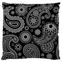 Seamless Paisley Pattern Large Cushion Case (two Sides) by nate14shop