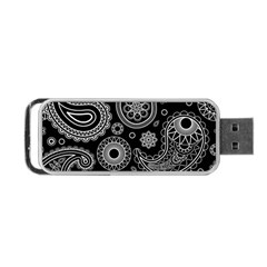 Seamless Paisley Pattern Portable Usb Flash (one Side) by nate14shop