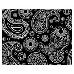 Seamless Paisley Pattern Double Sided Flano Blanket (medium)  by nate14shop