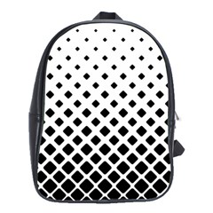 Square-background School Bag (large) by nate14shop