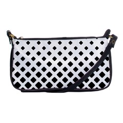 Square-background Shoulder Clutch Bag