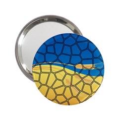 Combo Blue Yellow 2 25  Handbag Mirrors by nate14shop