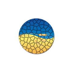 Combo Blue Yellow Golf Ball Marker (4 Pack) by nate14shop