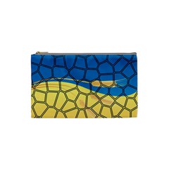 Combo Blue Yellow Cosmetic Bag (small) by nate14shop