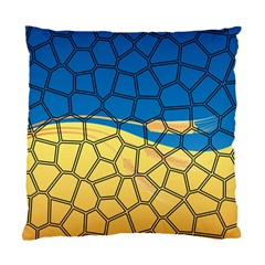 Combo Blue Yellow Standard Cushion Case (one Side) by nate14shop