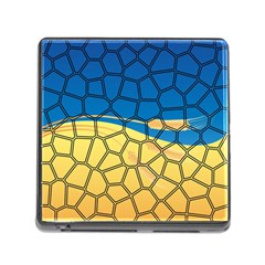 Combo Blue Yellow Memory Card Reader (square 5 Slot) by nate14shop