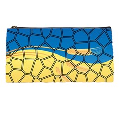 Combo Blue Yellow Pencil Case by nate14shop