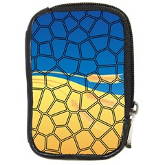 Combo Blue Yellow Compact Camera Leather Case by nate14shop