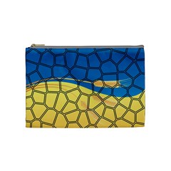 Combo Blue Yellow Cosmetic Bag (medium) by nate14shop