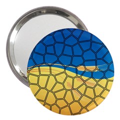 Combo Blue Yellow 3  Handbag Mirrors by nate14shop