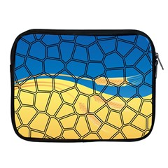 Combo Blue Yellow Apple Ipad 2/3/4 Zipper Cases by nate14shop