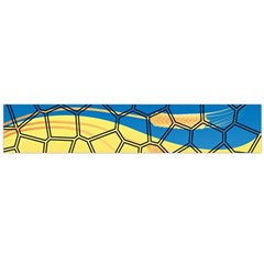 Combo Blue Yellow Large Flano Scarf  by nate14shop