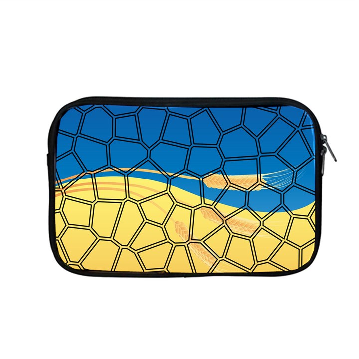 Combo Blue Yellow Apple MacBook Pro 13  Zipper Case