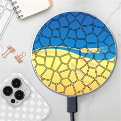 Combo Blue Yellow Wireless Charger by nate14shop