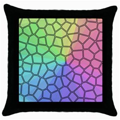 Comb-the Sun Throw Pillow Case (Black)