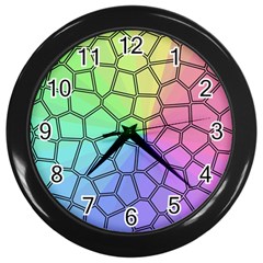 Comb-the Sun Wall Clock (Black)